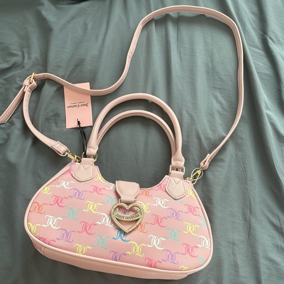 Juicy Couture Handbags - Juicy Couture Pink Heart Buckle Bag